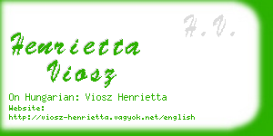 henrietta viosz business card